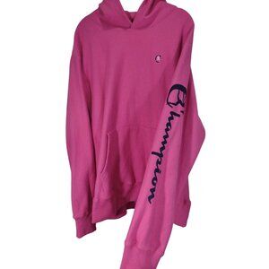 Champion x Todd Snyder Rare Logo Loopback Cotton Jersey Hoodie Pink Spellout XL
